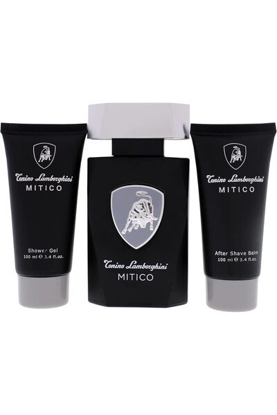 Tonino Lamborghini Golf Tonino Lamborghini Mitico Men 3 Pc Gift Set 4.2oz EDT Spray, 3.4oz Shower Gel, 3.4oz After Shave Bal