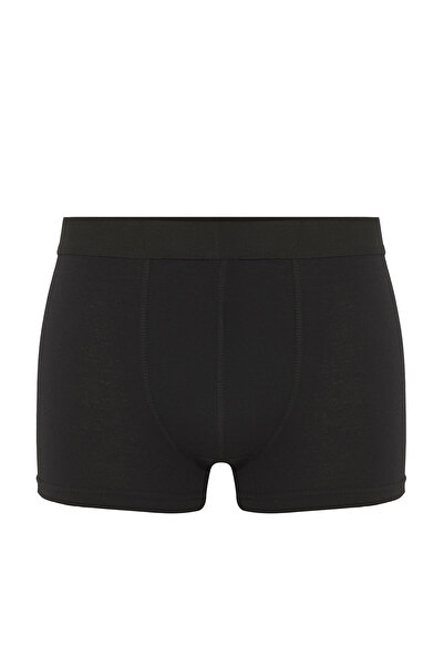 Trendyol Collection Černé 10-balení pruhovaných elastických pánských boxerek TMNSS24BX00025