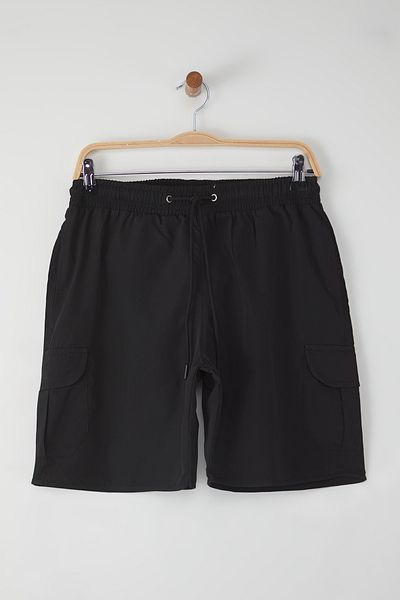 Trendyol Collection Schwarze Standard-Badeshorts TMNSS22DS0028