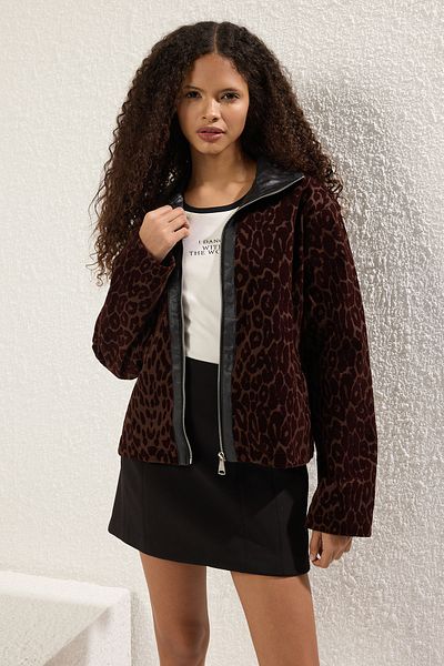 Trendyol Collection Модел Twoss25Mo00023 Кафяво обикновено палто
