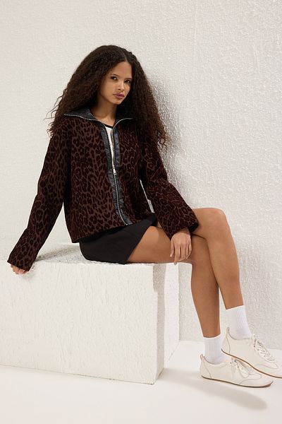 Trendyol Collection Модел Twoss25Mo00023 Кафяво обикновено палто