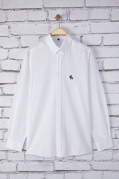 Trendyol Collection Fehér normál ing TMNSS25GO00052