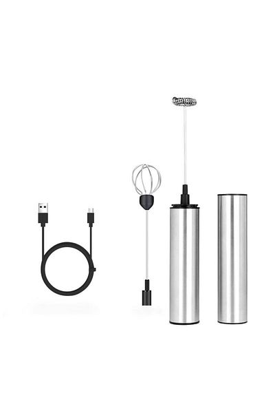 Choice 200120 Portable Electric Milk Frother Mini USB Rechargeable Foam Maker Handheld Foamer High Speed Dr