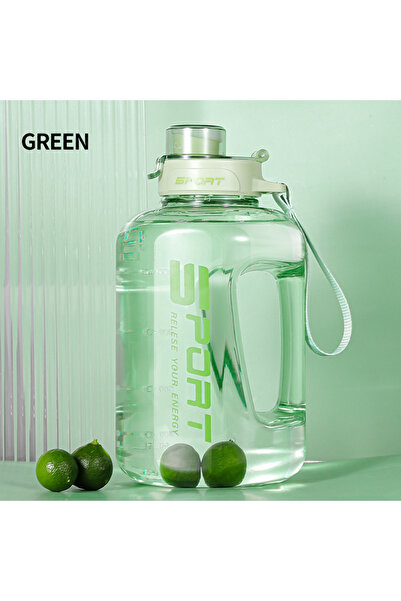Choice 2.5L Avocado green Large Capacity 2 Liter Water Bottle with Straw Lid Sports Gym Water Kettle for Ca