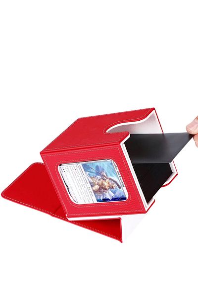 Choice صندوق تجميع جديد باللون الأسود والأحمر، منظم بطاقات الألعاب، صندوق تخزين، صندوق تخزين تكديس البطاقات، صندوق تخزين للأمهات