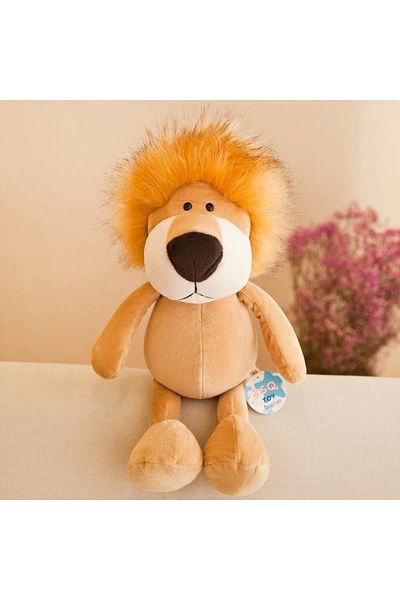 Choice 25cm WHITE Stuffed Plush Animals Toys Soft Dolls Jungle Lion Elephant Tiger Dog Fox Monkey Deer Chil