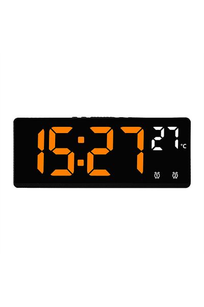 Choice Abo Voice Control Digital Alarm Clock Temperature Dual Alarm Snooze Desktop Table Clock Night Mode 1