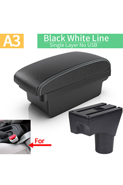 Choice3 صندوق مسند ذراع A3 أسود وأبيض بدون منفذ USB لسيارة نيسان مارش ميكرا K...