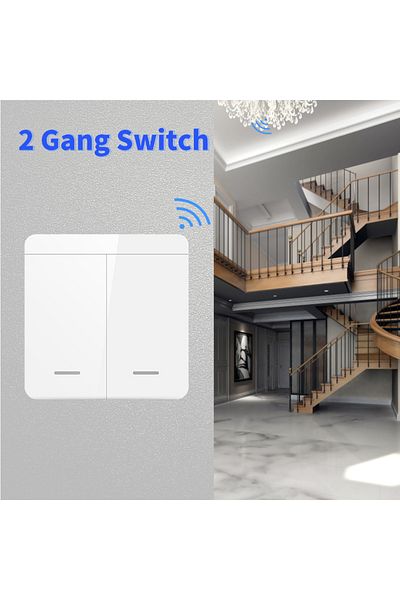 GGBEE 1receiver 1switch Wifi Light Switch Tuya Smart Home Smart Life Rf433mhz Wireless App Voice Control S