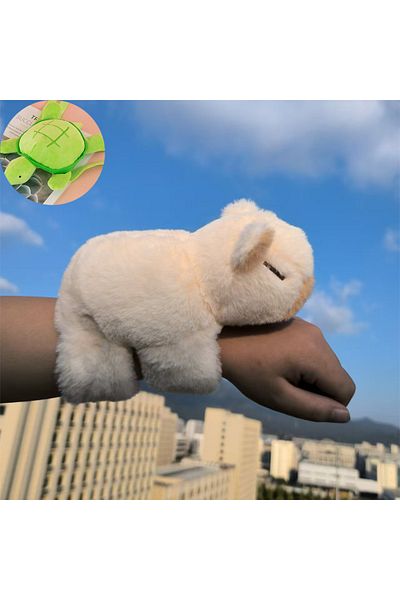 Choice Off White With Gift Animal Wristband Slap Bracelets Capybara Clap Circle Toys Slap Wrap Wristband Br