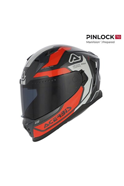 Acerbis X-Way Graphıc Kask Turuncu Gri