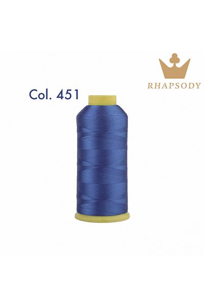 Choice 451 Blue 40WT 120D/2 5000m Polyester Embroidery Thread for Brother/Singer Machine Household Sewing V