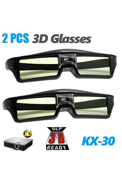 SJCAM 2pcs Kx30-black 2pcs 3d Glasses Dlp-link Active Shutter Universal For Xgimi Z4x(h1/z5 Optoma Sharp L