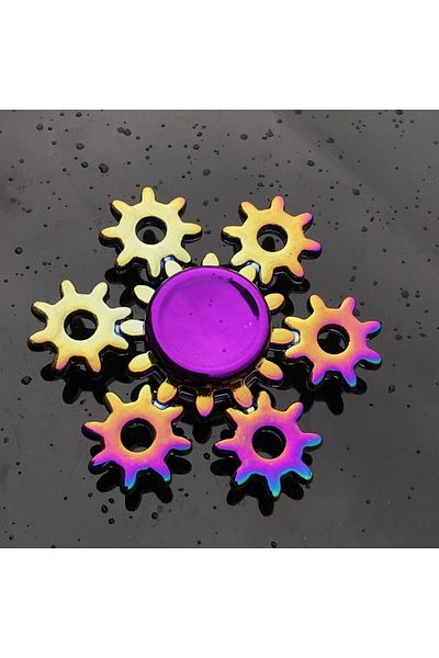 Choice Q1 New Metal Rainbow Fidget Spinner Gradient Color R188 Mute Bearing EDC Hand Spinner Fingertip Gyro