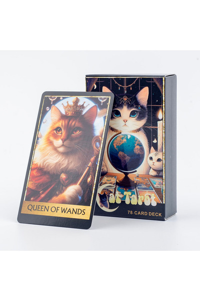 Choice6 مجموعة أوراق التارو للقطط TK13K، 78 ورقة، نسخة إنجليزية، لعبة لوحية، ...