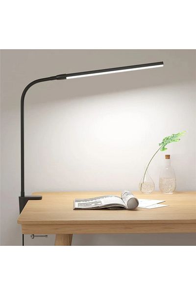 DBF Single-head Black Double Single Head Led Clip Desk Lamp Dimmable Computer Table Lamps Monitor Light