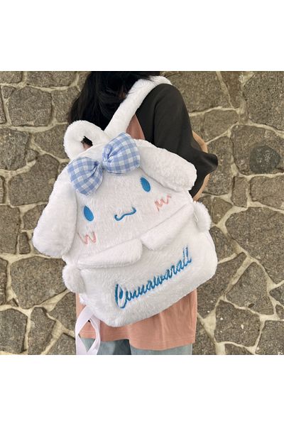 Choice 37x10x31cm Cinnamoroll A New Sanrio Cartoon Lovely Plush Backpack Cinnamoroll Kuromi Girl Heart Larg