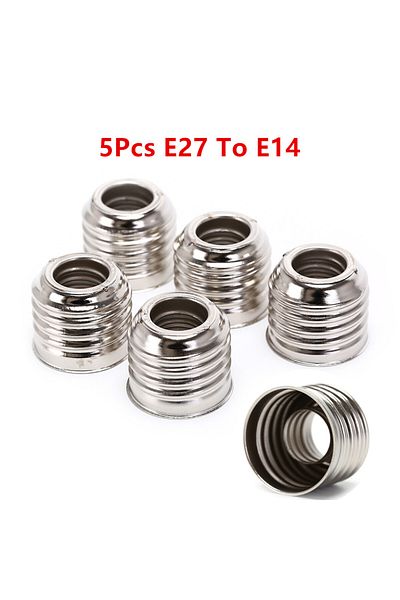 JETTING 5pcs E27 To E14 Lamp Holder Converter Socket Light Bulb Lamp Holder Adapter Plug Extender Led Lig...