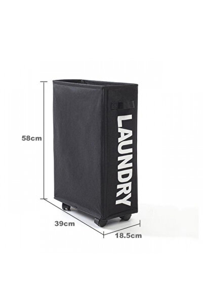 Choice سلة غسيل سوداء مع عجلات وسلة تخزين حصيرة اليوجا ذات سعة كبيرة ومتعددة ...