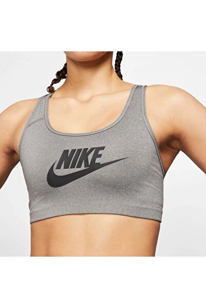 Nike Swoosh Futura Kadın Gri Bra 899370-091