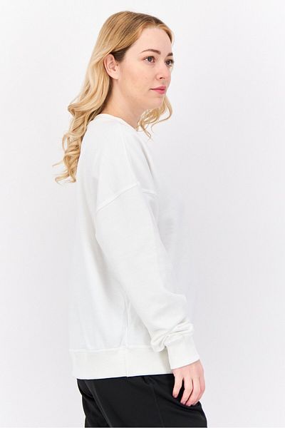 Champion Women Sportswear Fit Long Sleeves Outdoor Sweatshirt, White