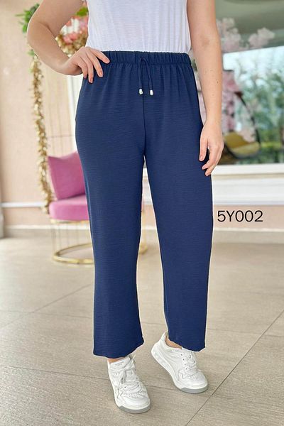 İnce Topuk Elastic Waist Aerobin Trousers - 5Y002 Model