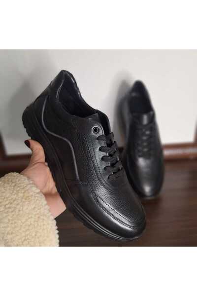 GİTARİNA FASHİON Erkek Haki̇ki̇ Deri̇ Ayakkabı