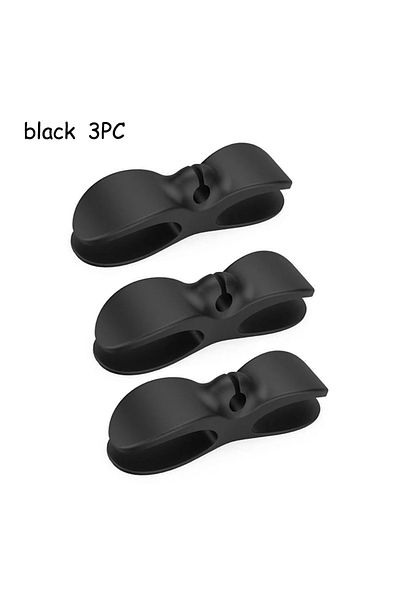 Choice Black 3PCS 3-6pcs Cord Winder Organizer for Kitchen Appliance Cord Wrapper Cable Management Clip Hol