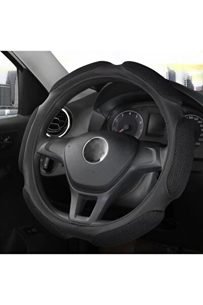 Choice غطاء عجلة القيادة الجديد باللون الأسود مناسب لإكسسوارات السيارات الداخ...