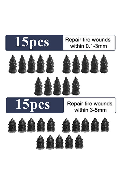 Choice 15S15L Mix 10/30Pcs Car Tyre Repair Rubber Nail Set Universal Car Motorcycle Tyre Repair Nails Truck