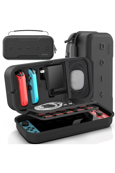 Choice حقيبة تخزين كبيرة OIVO سوداء اللون لمقبس الولايات المتحدة لجهاز Switch...