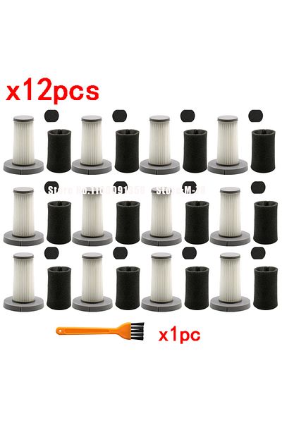 Choice 12 pcs HEPA Filter Replacement For Xiaomi Deerma DX700 DX700S Vacuum Cleaner HEPA Filter Cleaning Br