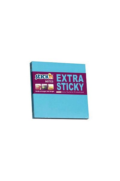 Gıpta Stickn 76x76 Neon Blue 90 YpExtra Adhesive Note Paper
