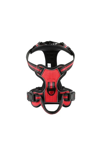 Choice XL Red Adjustable Nylon Dog Harness Vest Reflective Soft Breathable No Pull Dog Harness Pet Harness