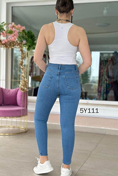 İnce Topuk Skinny Leg Stretch Jeans 5Y111
