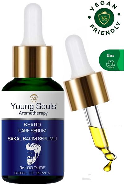 YOUNG SOULS Aromatherapy Strengthening Repairing Effective on Empty Areas Beard Mustache Care Serum 20 ml