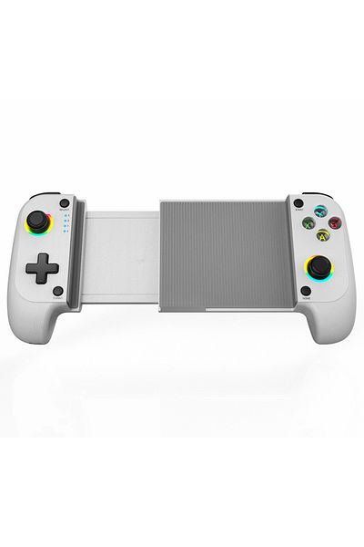 Choice White Mobile Game Controller for iPhone and Android with RGB Light,Support Play PS Remote Play, Xbox