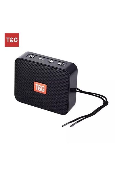 T&G مكبر صوت بلوتوث أسود Tg166 محمول صغير لاسلكي مكبر صوت خارجي داخلي S