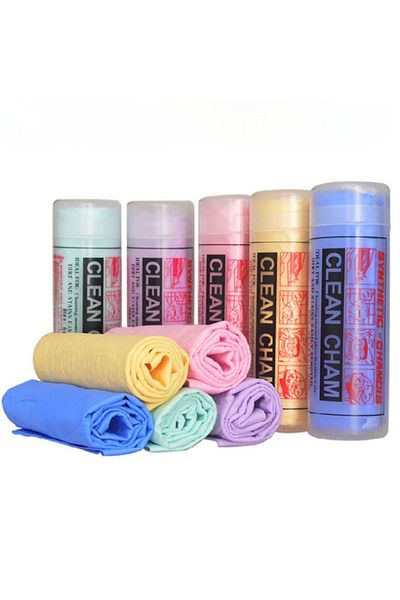 Choice Random one 1 Big Size 66*43CM Deer Skin Car Wipe Cleaning Supplies PVA Deer Skin Towel Barrel Mounte