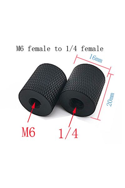 Choice 14 Mu To M6 Mu 1/4 To M4 M6 M8 M10 Female To Female Screw Mount Adapter For Camera Tripod Camera Pho