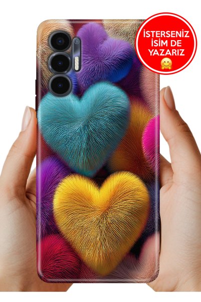 TECNO Pova 3 (LF7n) Kılıf Lüks Desenli Silikon Cover Case Fluffy