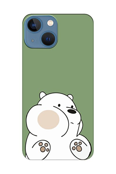 frondcase حافظة لهاتف آيفون 13 ميني باندا باللون الأخضر