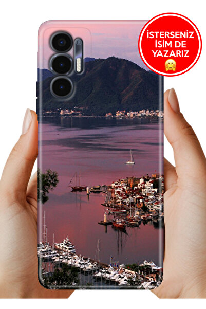 TECNO Pova 3 (LF7n) Kılıf Kamera Koruma Rubber Esnek Silikon Marmaris