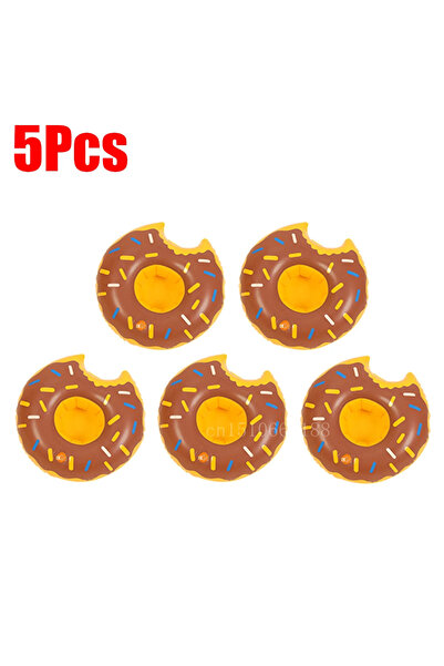 MOJOYCE 5 قطع D 1-5 قطع أكواب عائمة قابلة للنفخ على شكل طائر الفلامنجو حامل أ...