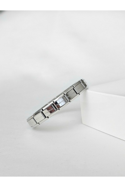 Roya Happiness Italian Charm Bracelet Silver Color Stainless Steel Bracelet A...