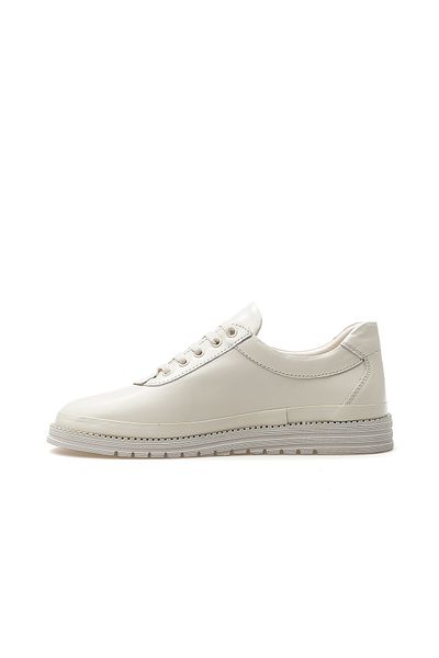 Mammamia Women's Genuine Leather Casual Shoes 25Y D25Ya-705 Z Bone