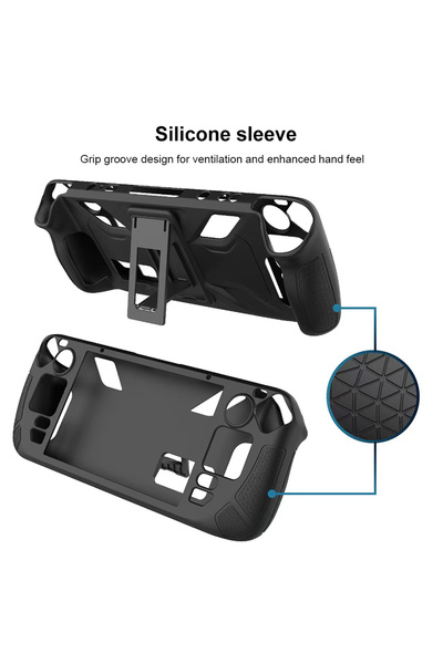 VKTECH Black Silicone Console Protector Anti Slip Soft Shell Protective Case ...