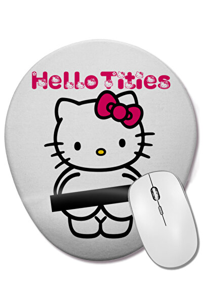 BASKI DÜNYASI Hello Ties Hello Kitty Οβάλ ποντίκι με υποστήριξη καρπού