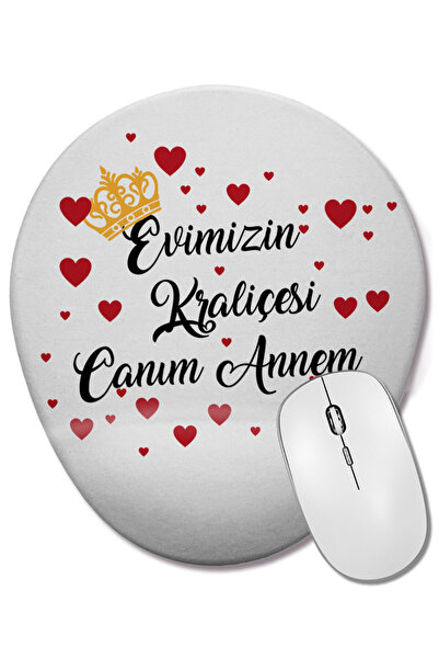 BASKI DÜNYASI Regina casei noastre, draga mamă, mouse pad oval cu suport pent...