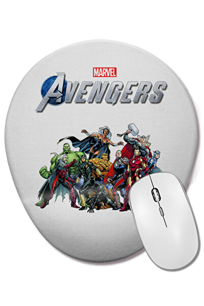 BASKI DÜNYASI Mouse Pad oval Marvel Avengers 05 cu suport pentru încheietura ...